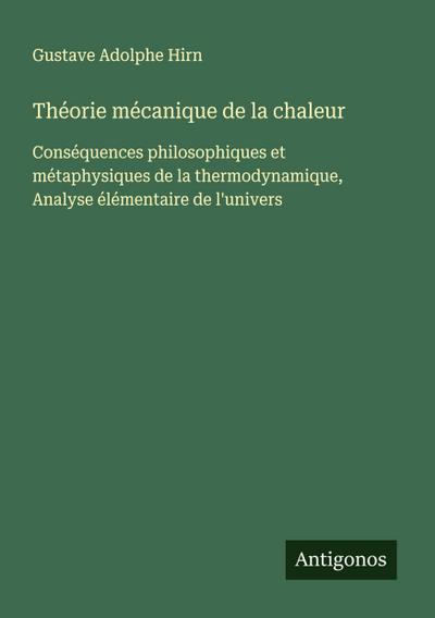 Théorie mécanique de la chaleur