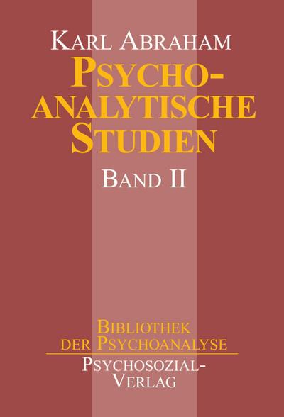 Psychoanalytische Studien. Bd.2
