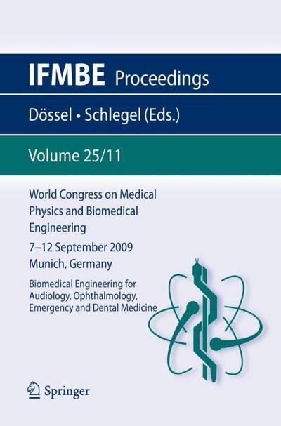 World Congress on Medical Physics and Biomedical Engineering September 7 - 12,2009 Munich, Germany