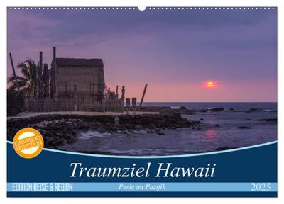 Traumziel Hawaii - Perle im Pazifik (Wandkalender 2025 DIN A2 quer), CALVENDO Monatskalender