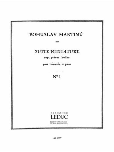 7 pièces faciles no.1pour violoncelle et piano