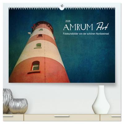 AMRUM Art (hochwertiger Premium Wandkalender 2026 DIN A2 quer), Kunstdruck in Hochglanz