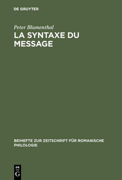 La syntaxe du message