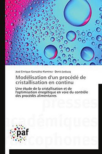 Modélisation d’un procédé de cristallisation en continu