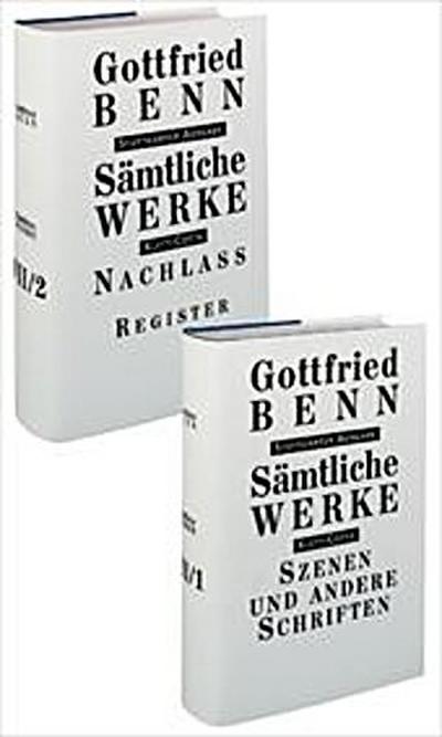 Sämtliche Werke, Stuttgarter Ausg. Szenen und andere Schriften. Nachlass; Register, 2 Tle.