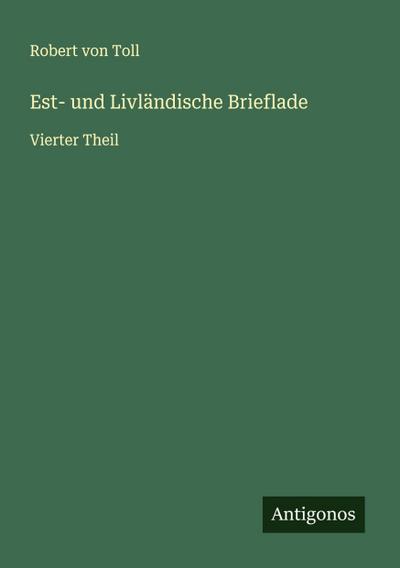 Est- und Livländische Brieflade