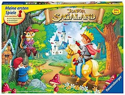 Ravensburger 21372 - Junior Sagaland - Kinderspiel, Junior Edition des Spieleklassikers für 2-4 Spieler ab 3 Jahren