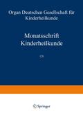 Monatsschrift Kinderheilkunde