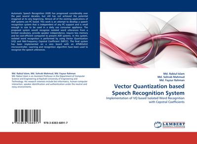 Vector Quantization based Speech Recognition System