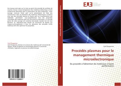 Procédés plasmas pour le management thermique microélectronique