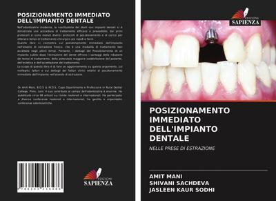 POSIZIONAMENTO IMMEDIATO DELL’IMPIANTO DENTALE