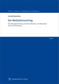 Der Mediationsvertrag