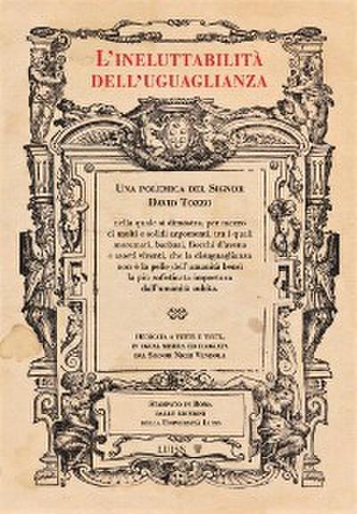 L’ineluttabilità dell’uguaglianza