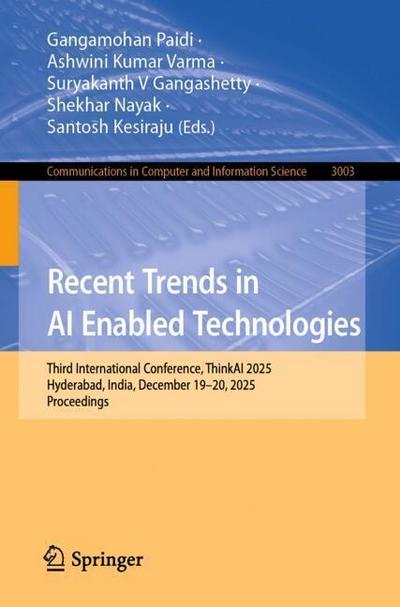 Recent Trends in AI Enabled Technologies