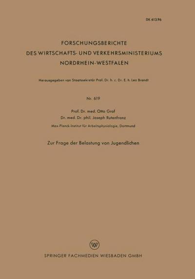 Zur Frage der Belastung von Jugendlichen