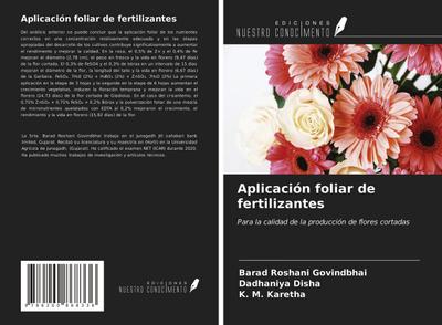 Aplicación foliar de fertilizantes