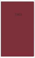 Taschenplaner Timer 1M/2S bordeaux 2027
