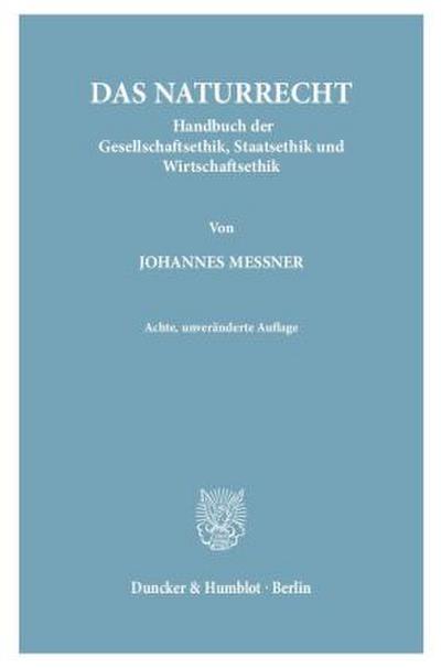 Das Naturrecht.