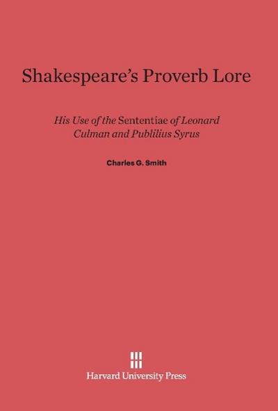 Shakespeare’s Proverb Lore
