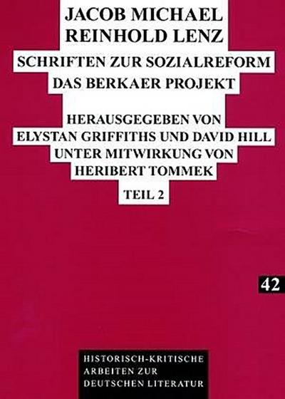 Jacob Michael Reinhold Lenz - Schriften zur Sozialreform
