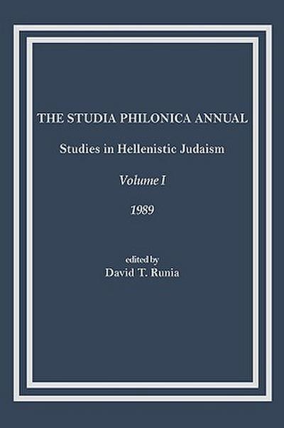 The Studia Philonica Annual