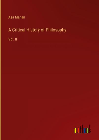 A Critical History of Philosophy
