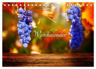 Weinkalender (Tischkalender 2026 DIN A5 quer), CALVENDO Monatskalender