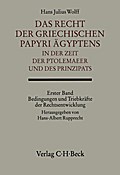 Das Recht der griechischen Papyri Ägyptens in der 