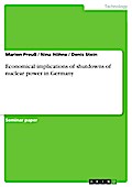 Economical implications of shutdowns of nuclear power in Germany