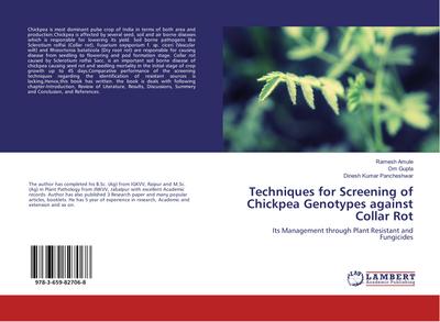 Techniques for Screening of Chickpea Genotypes against Collar Rot