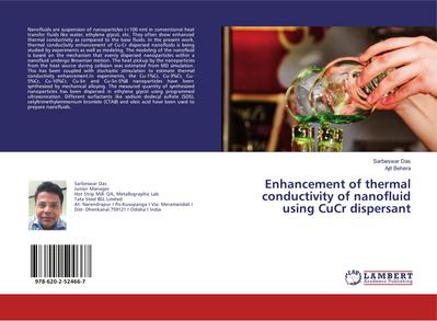 Enhancement of thermal conductivity of nanofluid using CuCr dispersant