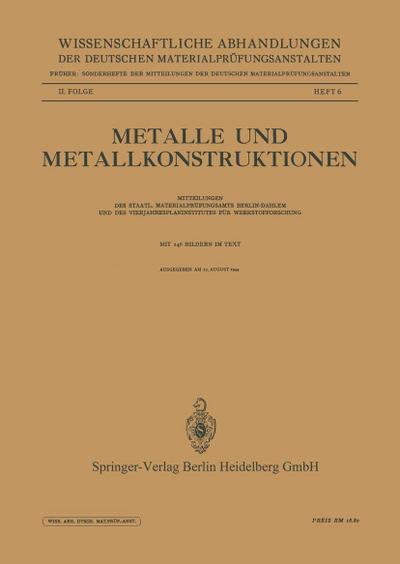 Metalle und Metallkonstruktionen
