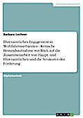 Ehrenamtliches Engagement in Wohlfahrtsverbänden - Kritische Bestandsaufnahme mit Blick auf die Zusammenarbeit von Haupt- und Ehrenamtlichen und die Strukuren der Förderung