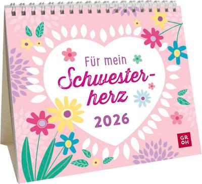 Mini-Kalender 2026: Für mein Schwesterherz