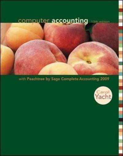 Computer Accounting with Peachtree Complete 2009, Release 16.0