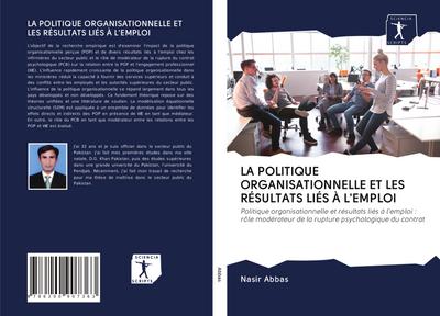 LA POLITIQUE ORGANISATIONNELLE ET LES RÉSULTATS LIÉS À L’EMPLOI