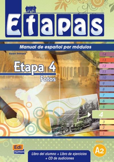 Etapas Level 4 Fotos - Libro del Alumno/Ejercicios + CD - Sonia Eusebio Hermira