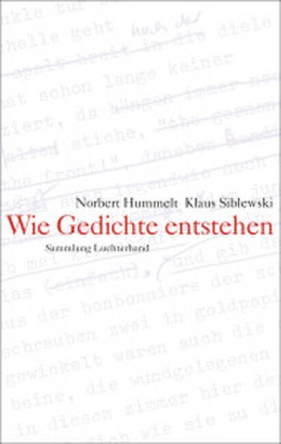 Wie Gedichte entstehen