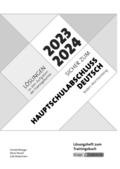 Sicher zum Hauptschulabschluss Deutsch Baden-Württemberg 2023 und 2024