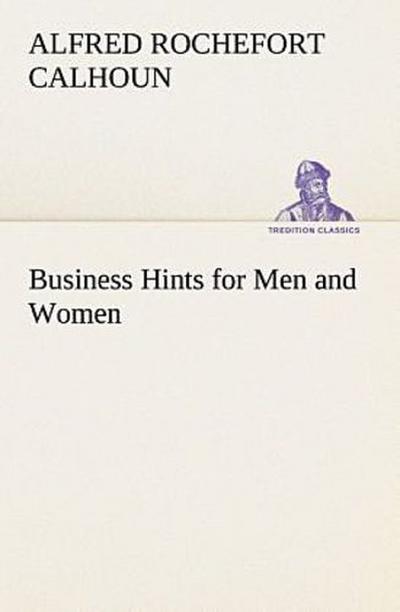 Business Hints for Men and Women