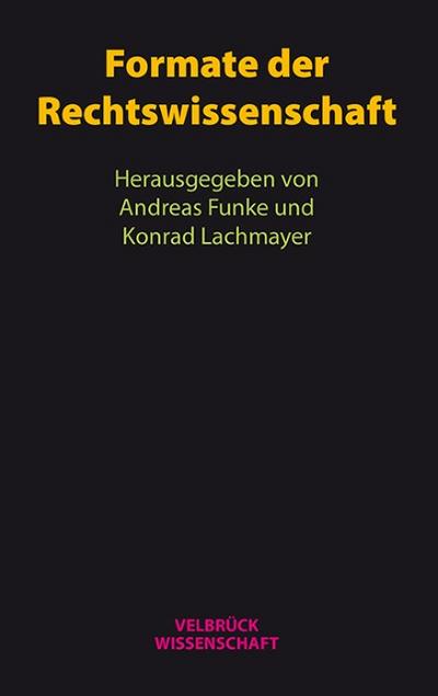 Formate der Rechtswissenschaft