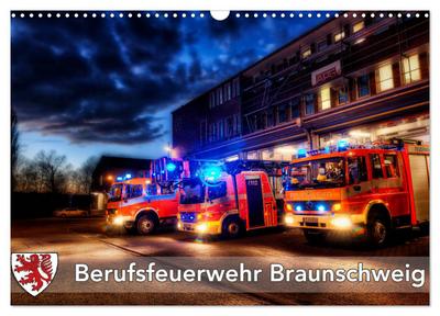 Berufsfeuerwehr Braunschweig (Wandkalender 2024 DIN A3 quer), CALVENDO Monatskalender