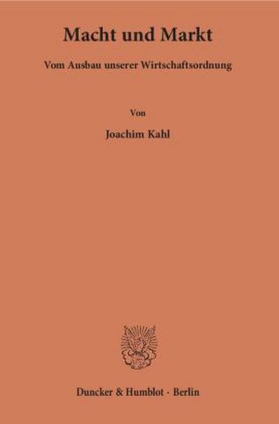 Macht und Markt