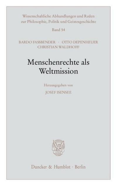 Menschenrechte als Weltmission