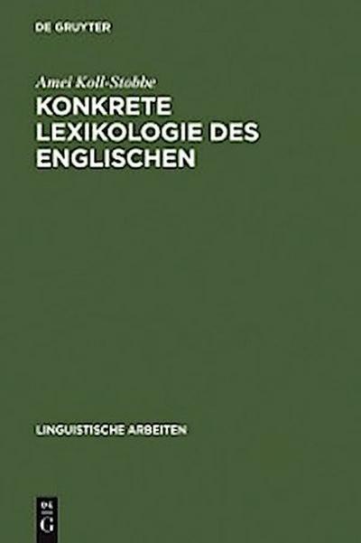 Konkrete Lexikologie des Englischen