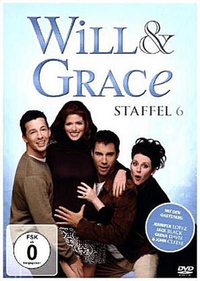 Will & Grace. Staffel.6, 4 DVDs