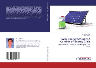 Solar Energy Storage: A Combat of Energy Crisis