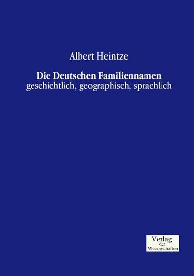 Die Deutschen Familiennamen