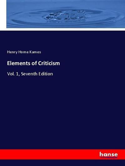 Elements of Criticism
