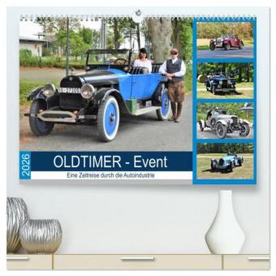 OLDTIMER-Event (hochwertiger Premium Wandkalender 2026 DIN A2 quer), Kunstdruck in Hochglanz